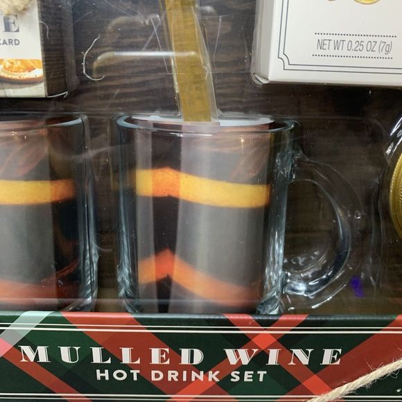 The Mulled Wine Hot Drink Set Cocktail Mug Gift Box Spice Blend Recipe Holiday - Picture 5 of 13